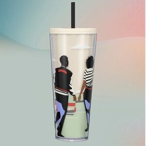 Starbucks + Lou Black History 2024 Venti Cup Seattle Artist Damon Brown.